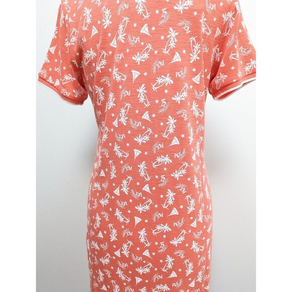 Tommy Bahama Womens Dress Palm Trees Shipwreck Light Orange Size S - Picture 5 of 6